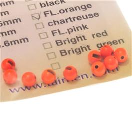 Tungsten Slotted Beads Fl.Orange 3,0mm 10szt w op.