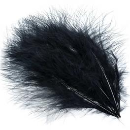 Selected Marabou Blood Quill Black 