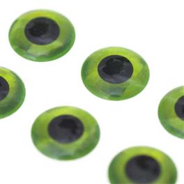 Oczy 3D 8mm zielone
